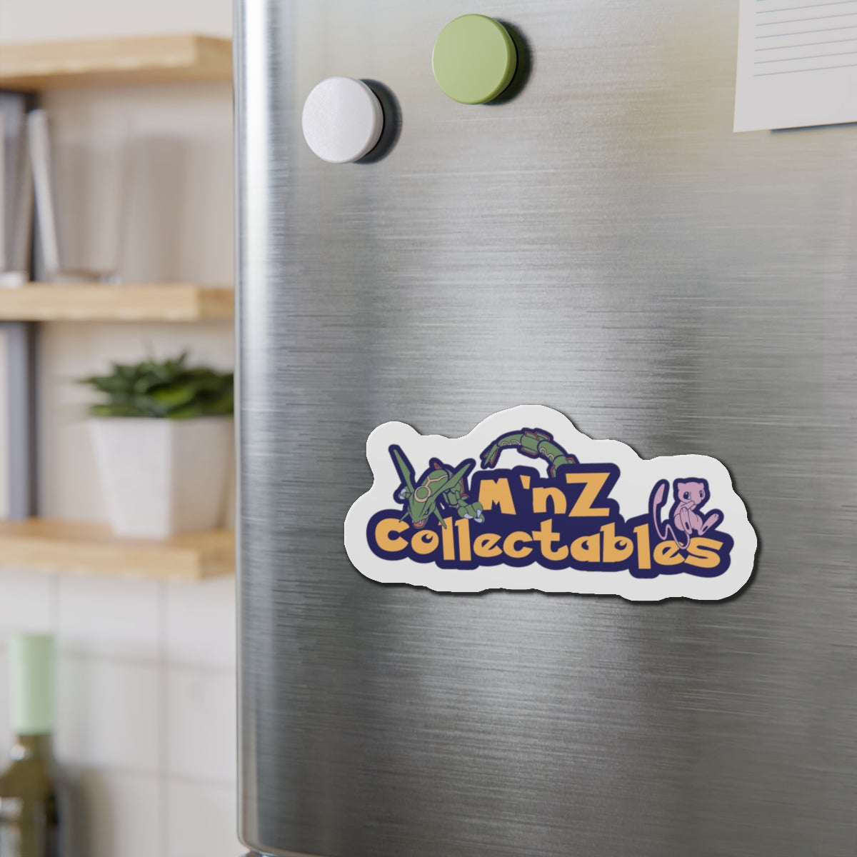 M'nZ Full Color Logo Die-Cut Magnets