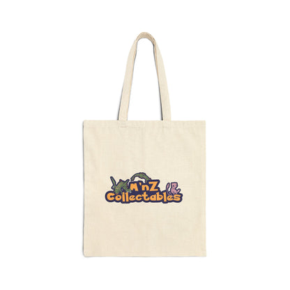 Cotton Canvas Tote Bag - M'nZ Collectable Logo Eco-Friendly Shoulder Handbag,
