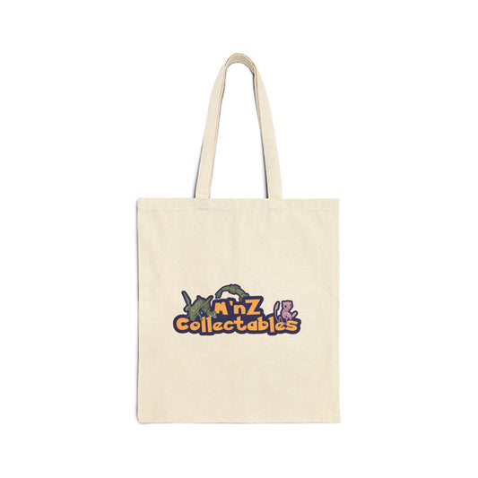 Cotton Canvas Tote Bag - M'nZ Collectable Logo Eco-Friendly Shoulder Handbag,